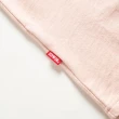 【EDWIN】女裝 露營系列 富士山腳營地LOGO印花短袖T恤(淡粉紅)