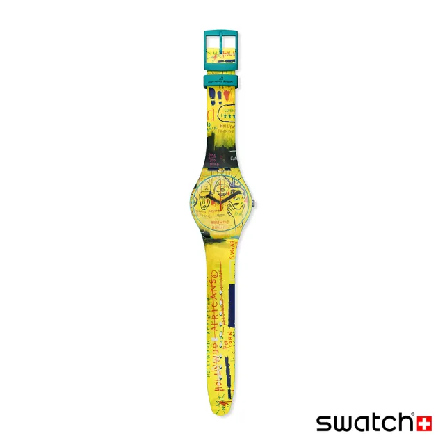 【SWATCH】藝術家聯名錶系列手錶 HOLLYWOOD AFRICANS BY JM BASQUIAT 瑞士錶 錶(41mm)