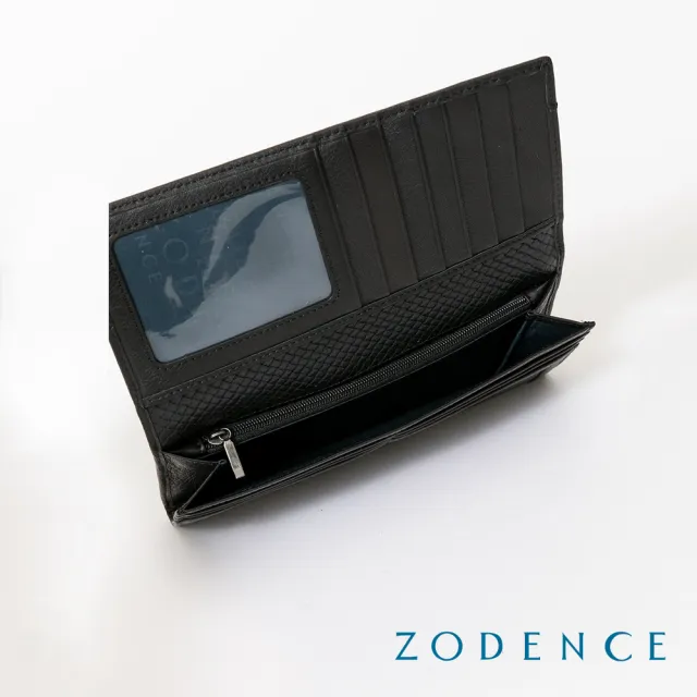【ZODENCE 佐登司】BLUENOTE進口牛皮10卡長夾(黑)
