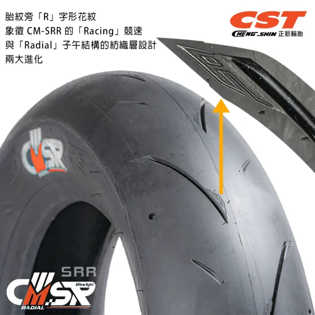 【CST 正新輪胎】CM-SRR 全熱熔輻射胎 12吋(120-80-R12 55P CMSR三代輕量化升級)