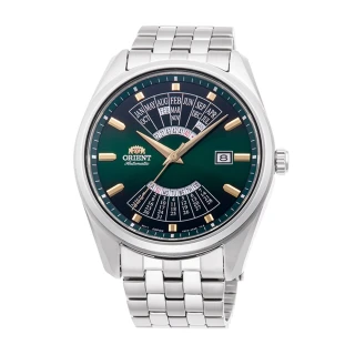 【ORIENT 東方錶】MULTI-YEAR CALENDAR系列 萬年曆 機械錶 綠色 - 43.5mm(RA-BA0002E)