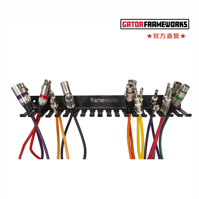 Gator Frameworks Cable Hanger-19槽導線壁掛架(將雜亂導線排排站牆邊)