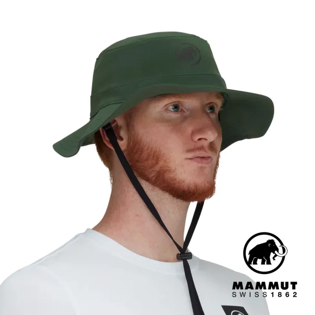 【Mammut 長毛象官方直營】Runbold Hat 休閒輕量透氣漁夫帽 綠樹林 #1191-04613