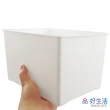 【GOOD LIFE 品好生活】日本製 純白箱型雙耳收納籃/整理箱（16x22cm）(日本直送 均一價)