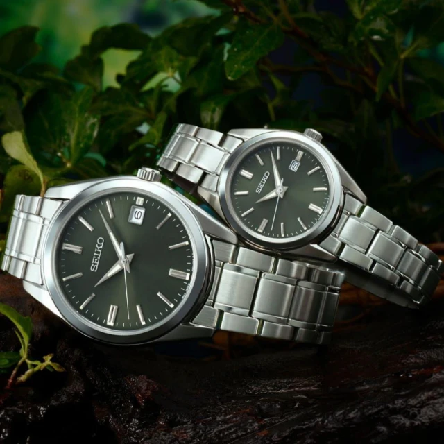 【SEIKO 精工】CS系列 簡約森林綠面不鏽鋼腕錶 SK038  40.2mm(6N52-00A0G/SUR527P1)
