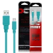 【X_mart】台灣製 USB to MicroUSB充電線 加長型200公分(薄荷綠)