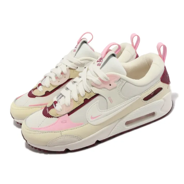 NIKE 耐吉】休閒鞋Wmns Air Max 90 Futura 女鞋米白粉紅氣墊情人