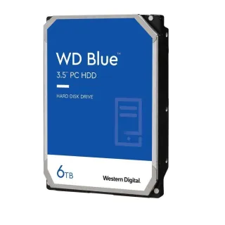 【WD 威騰】藍標 6TB 3.5吋 5400轉 256MB 桌上型內接硬碟(WD60EZAX)
