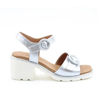 【heavenlyfeet】英國舒適品牌低粗跟裸帶涼鞋-BESSIE(銀色)