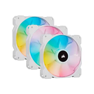 【CORSAIR 海盜船】SP120 RGB ELITE 白色機殼風扇-*3+Lighting控制器