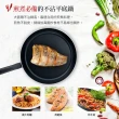 【Tefal 特福】法國製熱情紅系列28CM不沾鍋平底鍋+玻璃蓋