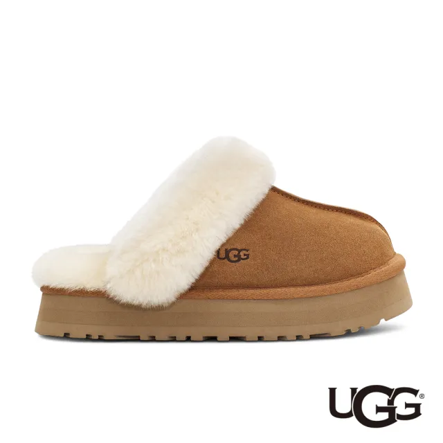 【UGG】女鞋/穆勒鞋/厚底鞋/懶人鞋 原廠貨 Disquette(栗子棕-UG1122550CHE)