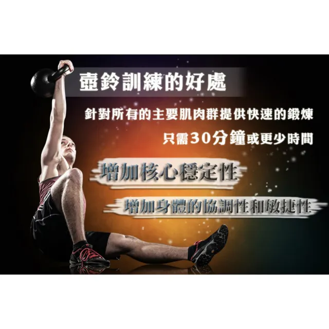 【Fitek】5公斤壺鈴 經典款壺鈴(5KG鑄鐵壺鈴 專業壺鈴)