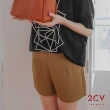 【2CV】雙釦涼感雪紡短褲NT030(門市熱賣款)