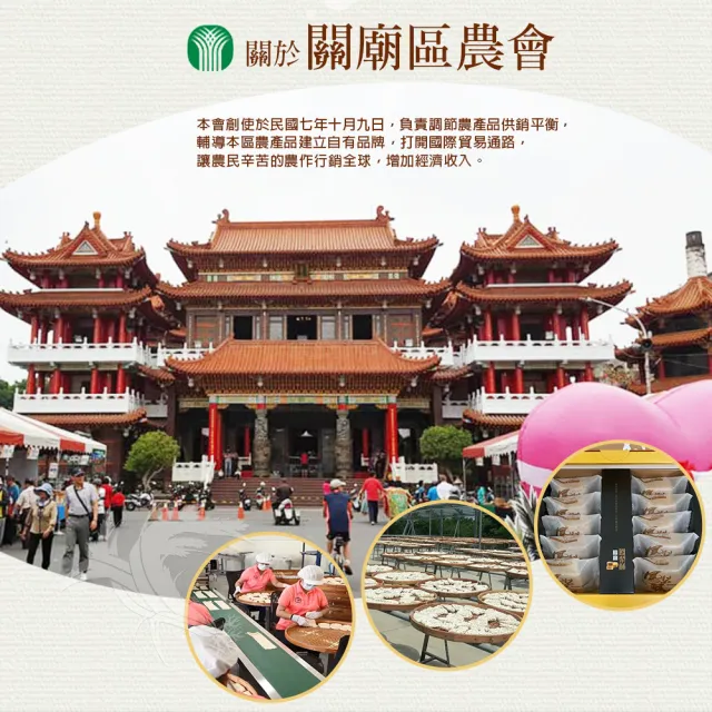 【關廟農會】鳳梨酥禮盒x1盒(45gx10入/盒；附提袋_年節禮盒)_年菜年節禮盒_年菜 年節禮盒
