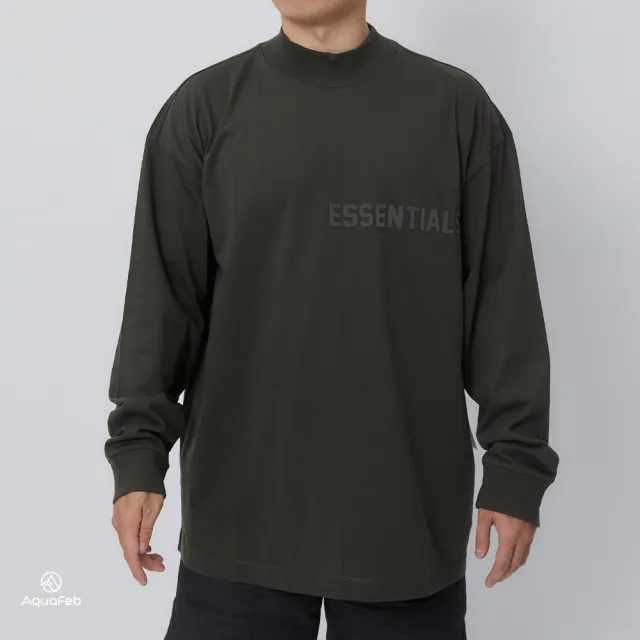 【Essentials】FOG L/S Tee 男款 女款 灰綠色 長袖 上衣 125BT222010F