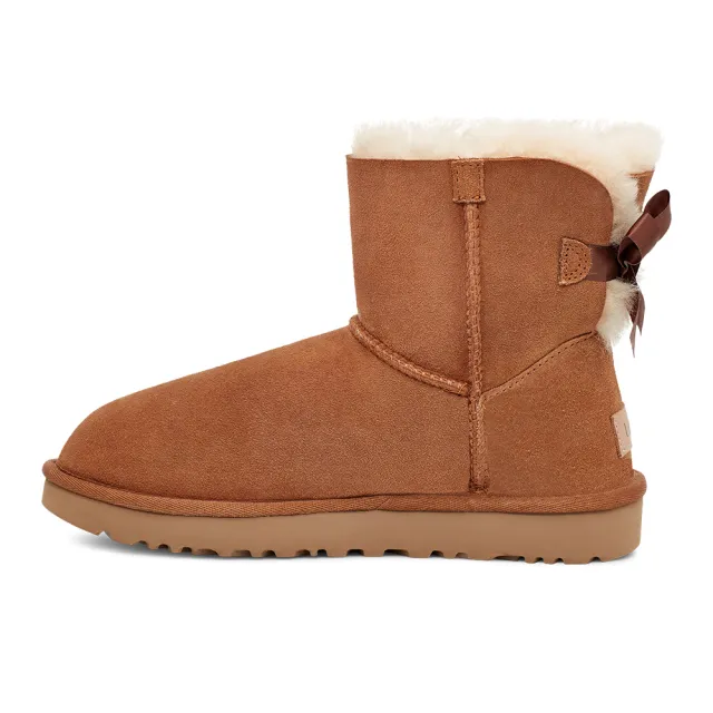 UGG】女鞋/女靴/靴子/雪靴Mini Bailey Bow II(栗子棕-UG1016501CHE