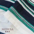【MEDUSA 曼度莎】現貨-藍綠橫紋圓短裙（M-XL）｜女短裙 圓裙 橫紋短裙(101-3030C)