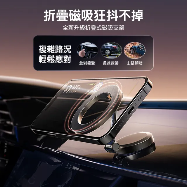 【Lisen】Magsafe環月磁吸支架(汽車支架/手機支架/磁吸支架)