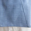 【MsMore】藍色夏裝露肩無袖復古氣質翻領背心設計感短版上衣#117399(藍)