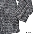 【KAI KAI】編織粗花呢襯衫外套(男款/女款 粗花呢編織 亮絲襯衫外套)