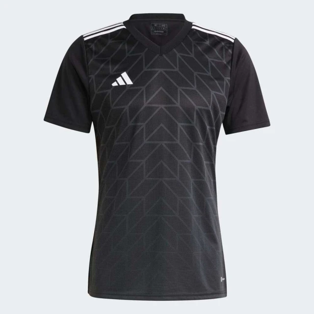 adidas 愛迪達 T Icon23 Jsy 男 短袖上衣 足球 球衣 V領 運動 吸濕 排汗 修身版型 黑(HR2629)