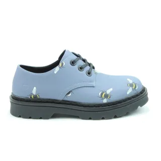 【heavenlyfeet】英國舒適品牌蜜蜂印花3孔密鞋-LIBERTY BEES(丹寧藍)