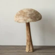 【JEN】復古風木質蘑菇落地擺飾(中尺寸)