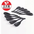 【DAIDOKORO】日本製湯匙10入 黑色木紋 可機洗 抗菌加工 中式台式湯匙飯匙(洗碗機適用 15公分)