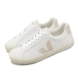 【VEJA】休閒鞋 Esplar Logo Leather 白 米 奶茶色 女鞋 小白鞋 經典款 百搭(EO0202335A)