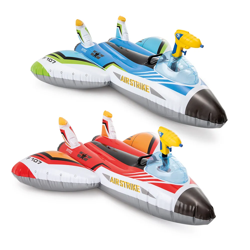【INTEX】Vencedor 戰鬥機充氣坐騎(充氣坐騎 充氣浮排 浮床 水上玩具-2入)