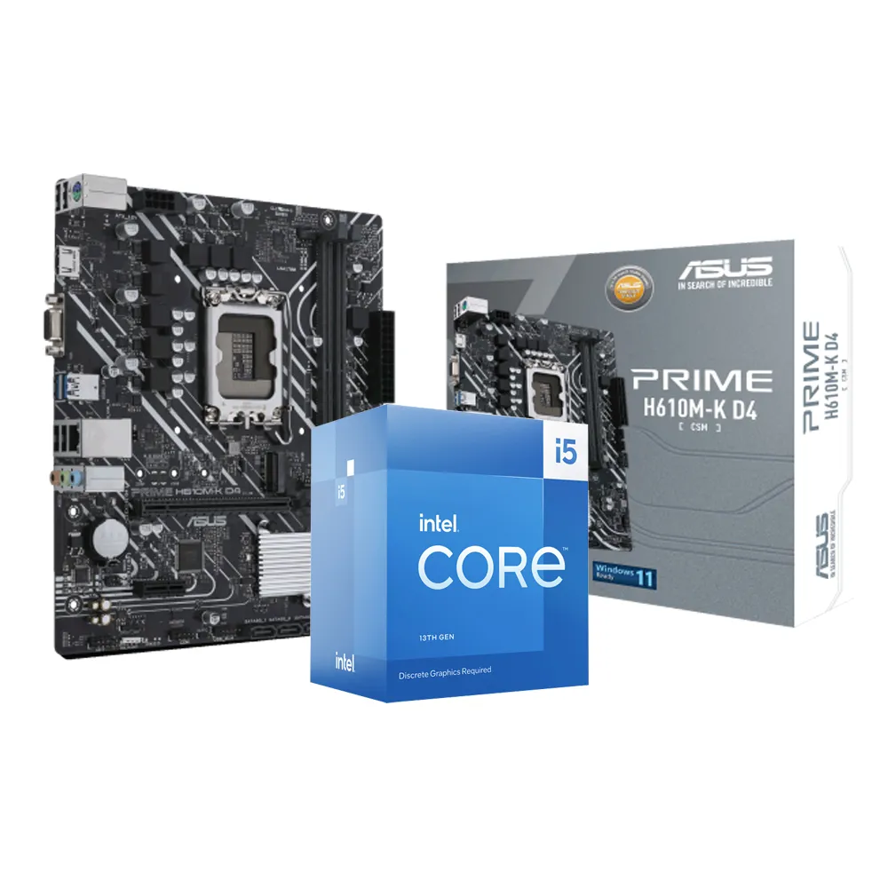 華碩PRIME H670 PLUS D4 CSM主機板Intel 12代Core i5 12400中央處理器