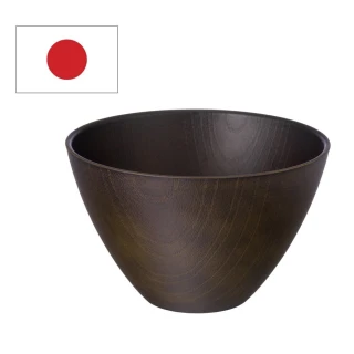 【DAIDOKORO】日本製頂級可微波抗菌碗 11 cm*2入(会津塗/深棕色木紋/中/可機洗/抗菌加工/拉麵碗/湯碗/飯碗)