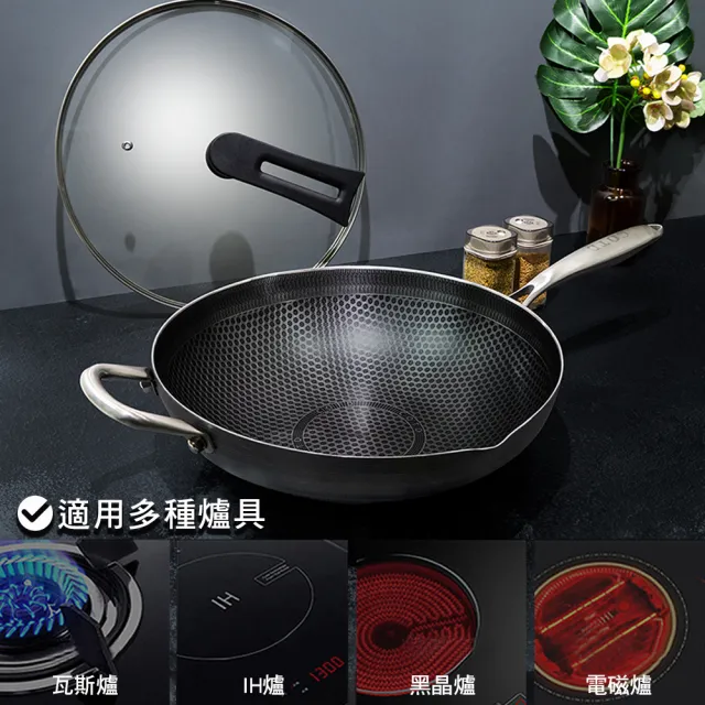 【COTD】3D立體蜂巢單柄湯鍋(湯鍋/泡麵鍋/不銹鋼鍋/台灣出貨)