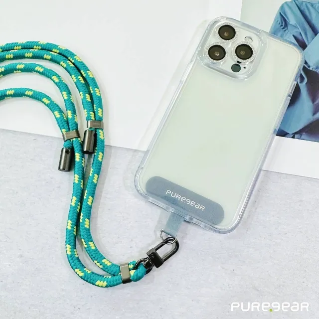 【PureGear普格爾】Phone Case Lanyard 風格掛繩(編織款　仲夏綠)