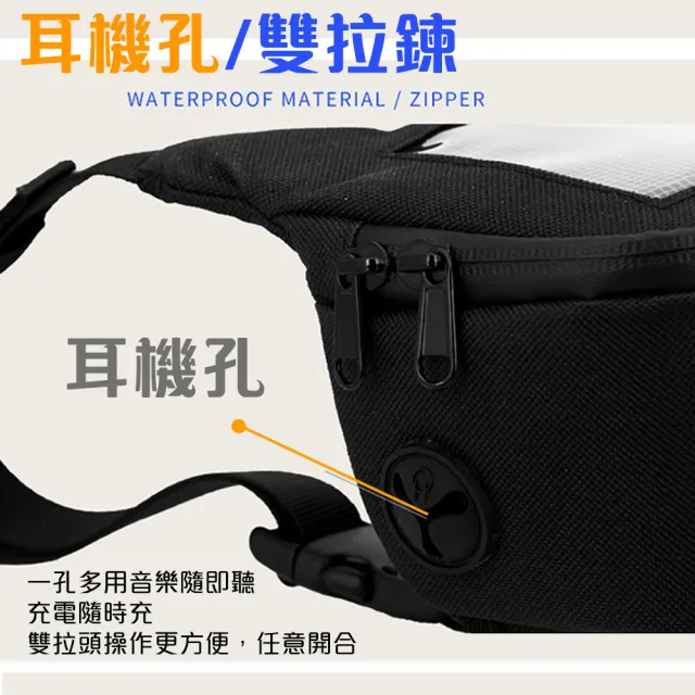 【QIDINA】升級防雨水大容量手機觸屏機車收納頭包(機車包 手機支架 機車收納包 手機架機車)