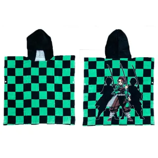 【鬼滅之刃】100%正版授權連帽浴巾