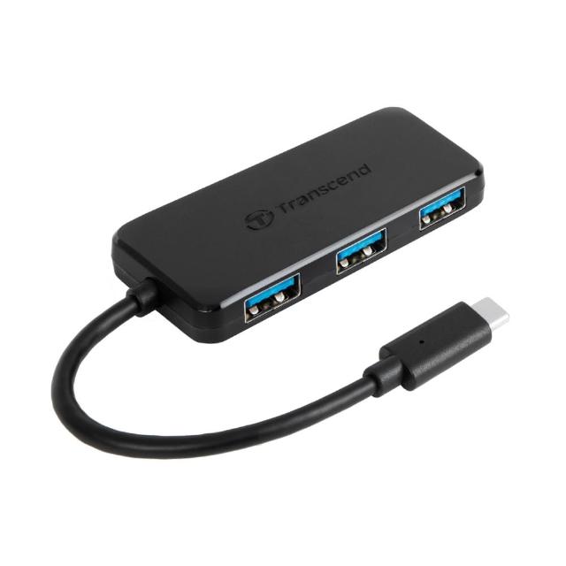 【Transcend 創見】極速Type C HUB 4埠集線器(TS-HUB2C 新舊包裝隨機出貨)