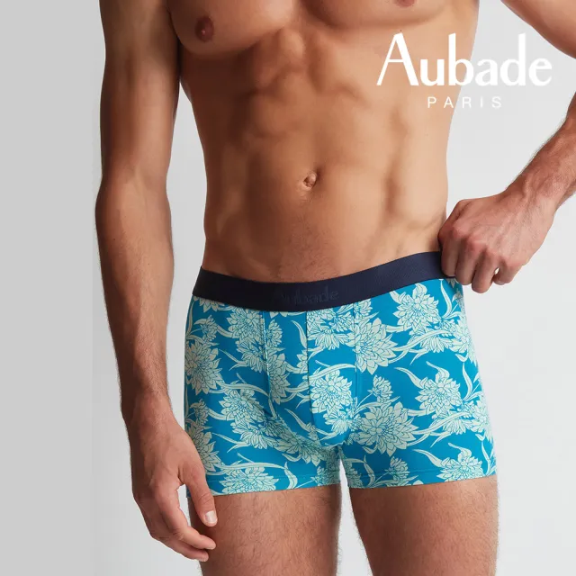 【Aubade】舒棉頂級莫代爾棉 彈性四角男褲 平口褲(Floral-2311)