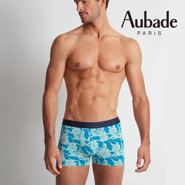 【Aubade】舒棉頂級莫代爾棉 彈性四角男褲 平口褲(Floral-2311)