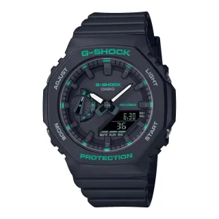 【CASIO 卡西歐】G-SHOCK摩登綠色八角系列(GMA-S2100GA-1A)