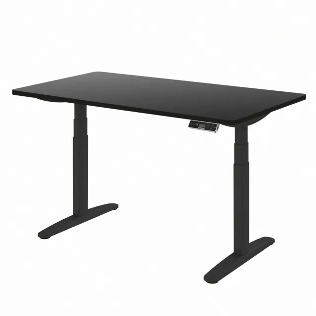 【Flexispot】三節磁吸式電動升降桌140x70桌組(磁吸式理線盤)