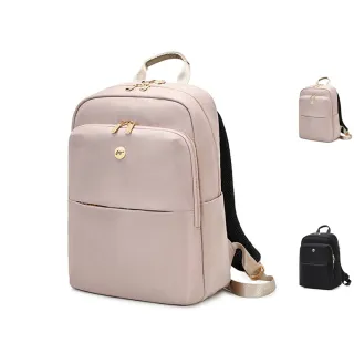 【Rosse Bags】多隔層大容量防潑水雙肩後背包(現+預  大款粉色 / 小款粉色 / 大款黑色 / 小款黑色)