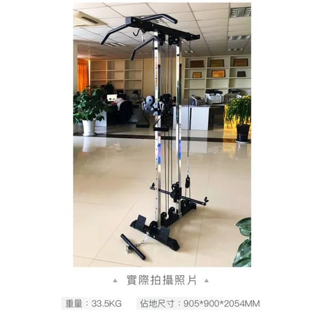 【Fitek】多功能鎖牆滑輪機 雙滑輪系統 划船上拉下拉(牆掛健身滑輪下拉機 壁掛高拉低拉機 飛鳥機)