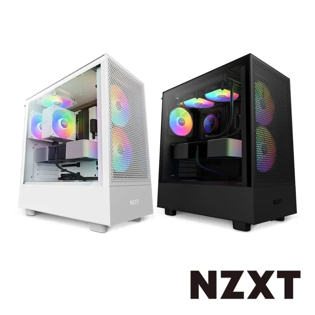 NZXT 恩傑】H5 Flow RGB ATX 玻璃側透電腦機殼/ 機箱(核心扇) - momo