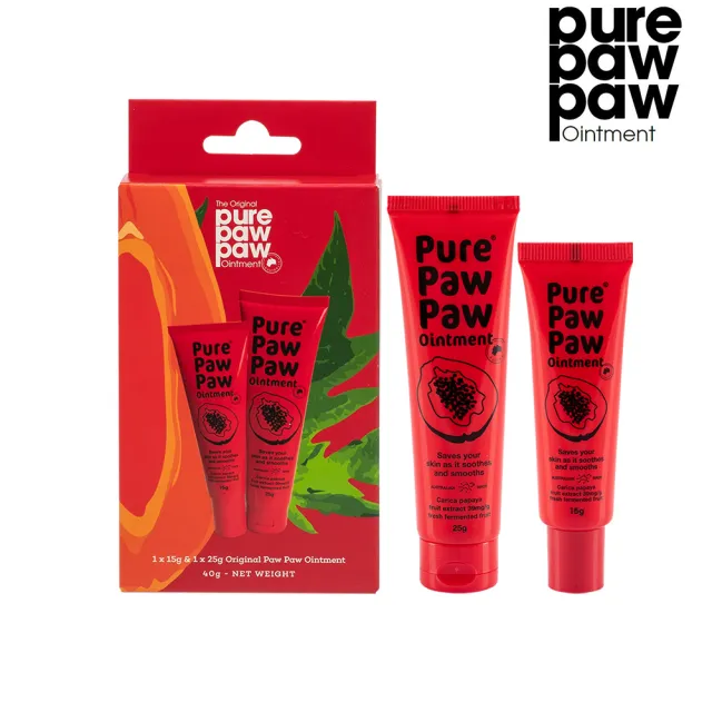 【Pure Paw Paw】澳洲神奇萬用木瓜霜經典禮盒組(原味15g+原味25g)