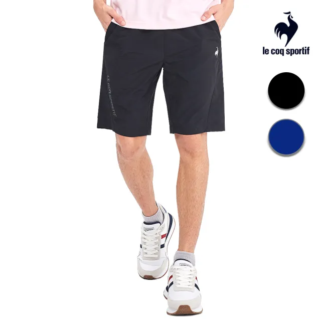 【LE COQ SPORTIF 公雞】防潑水基礎百搭平織運動短褲 男女-多款多色-LOR81881-882_LOR82881-882