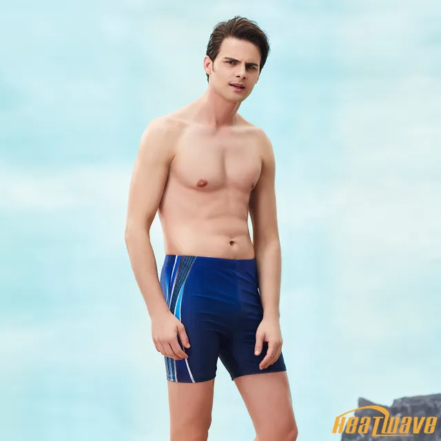 【Heatwave 熱浪】泳褲男性感五分褲平角防尷尬男士專業游泳衣(50365/M-3XL)