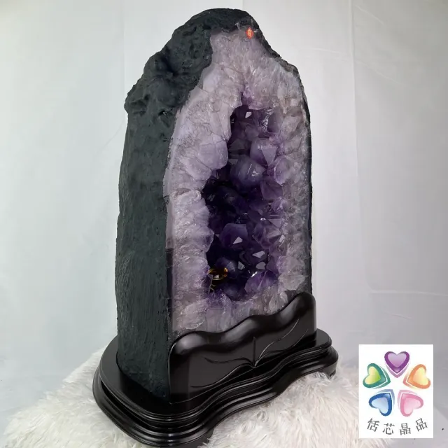 【恬芯晶品】巴西37.3KG紫水晶洞新居財位擺設KA42(紫水晶洞開運水晶洞招財招貴人新居開業紫晶洞新春)