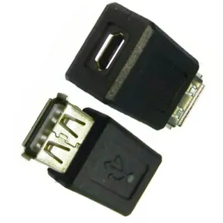 【Ainmax 艾買氏】Micro usb 轉接頭 micro usb 母 轉 usb 母 1入(micro usb 對 usb 母)